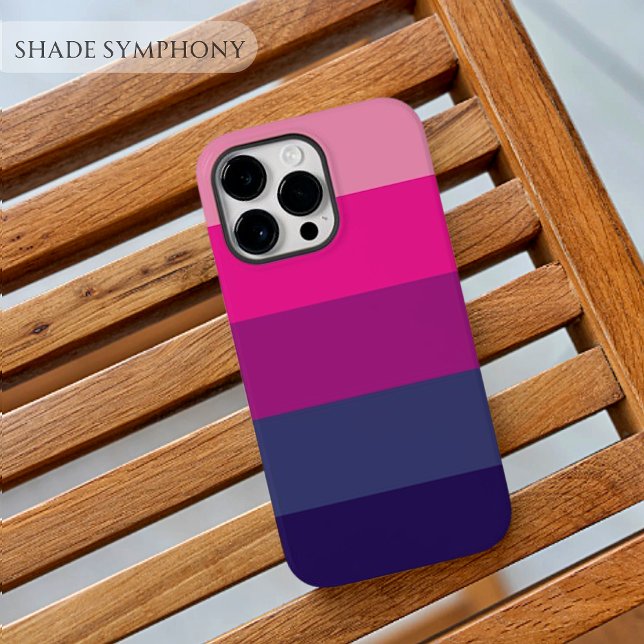 Ästhetisches Lila Farbblockthema Palette Streifen Case-Mate iPhone Hülle (Aesthetic Purple Palette Stripe Color Block theme Case-Mate iPhone Case)