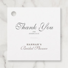 Ästhetisches Modernes Brautparty Klassisches Golde Geschenkanhänger