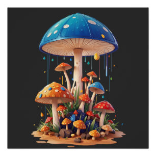 Ästhetisches Mushroom-Shirt   Pilzsaal Poster
