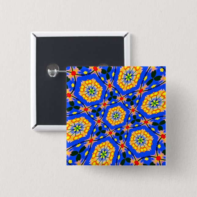 Ästhetisches Muster Button (Vorne & Hinten)