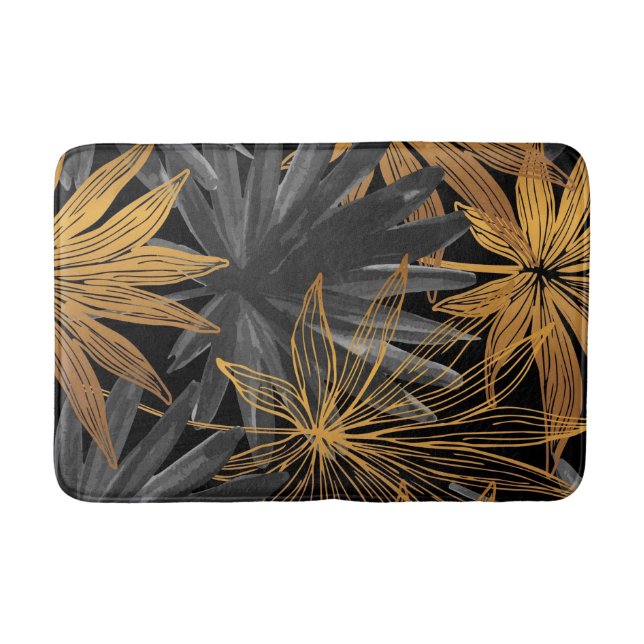 Ästhetisches nahtloses Muster Badematte (Vorderseite)