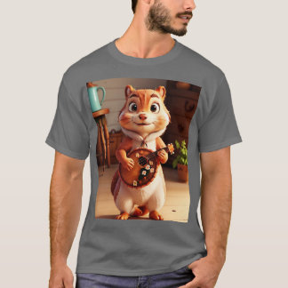 Ästhetisches Niedliches Eichhörnchen Banjo 1 T-Shirt