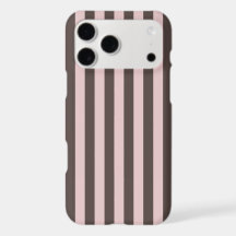 Ästhetisches Pastellrosa Braun Streifen Minimalist