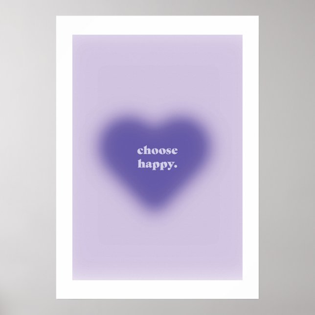 Ästhetisches Poster - Happy Choose (Vorne)