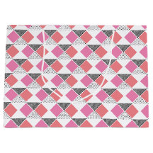 ästhetisches rosa und schwarzes Dreieck-Muster dek