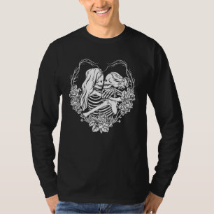 Ästhetisches Skelett Lesben-Paar Stolz LGBT LGBT T-Shirt