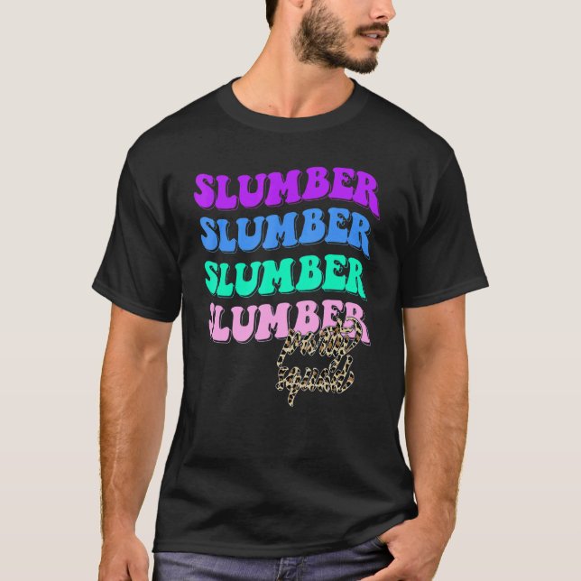 Ästhetisches Slumber Party Squad Matching Sleepove T-Shirt (Vorderseite)
