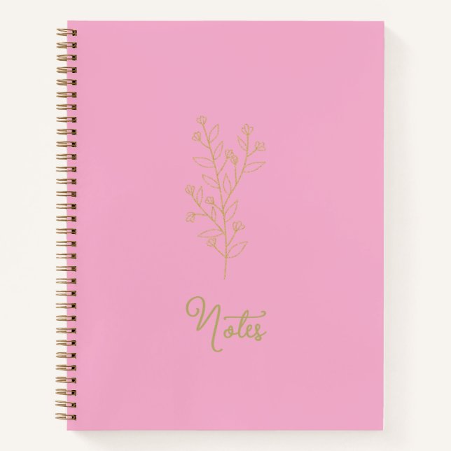 Ästhetisches Spiraljournal Notizbuch (Vorderseite)