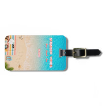 Ästhetisches Strand-Sommer-Gepäckanhänger
