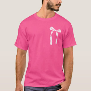 Ästhetisches trendiges rosa Coquette-Schleifen-T-S T-Shirt