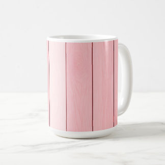 Ästhetisches vertikales Holz Muster Rosa Farbe Kaffeetasse