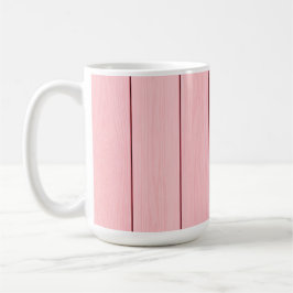 Ästhetisches vertikales Holz Muster Rosa Farbe  Kaffeetasse