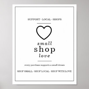 Ästhetisches Wandkunstposter Liebe zum kleinen L Poster