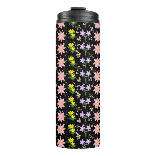 Ästhetisches Wildblumen-Botanik-Muster-Thermobeche Thermosbecher