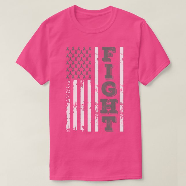 Asthma Awareness Fight American Flag 4. Juli H T-Shirt (Design vorne)