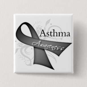 Asthma-Bewusstseins-Band Button