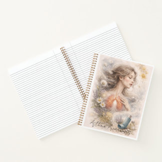 Asthma-Bewusstseins-Kunstwerk | Sanfte botanische  Notizbuch