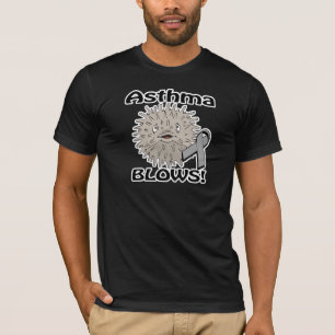 Asthma-Blowing-Aufklärungsdesign T-Shirt
