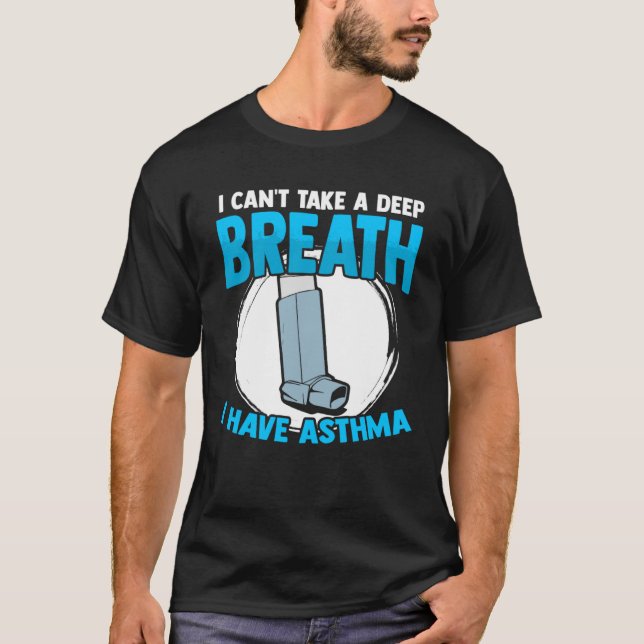 Asthma Inhalator Asthma Asthma Allergie T-Shirt (Vorderseite)