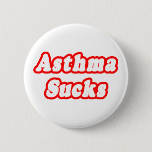 Asthma Ist zum Kotzen Button