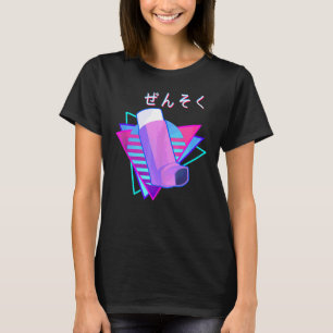 Asthma Japanisch Ästhetische Art Vaporwave Retro T-Shirt