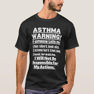 Asthma-Krieger, Asthma-Zitat, Asthma-Bewusstsein, T-Shirt