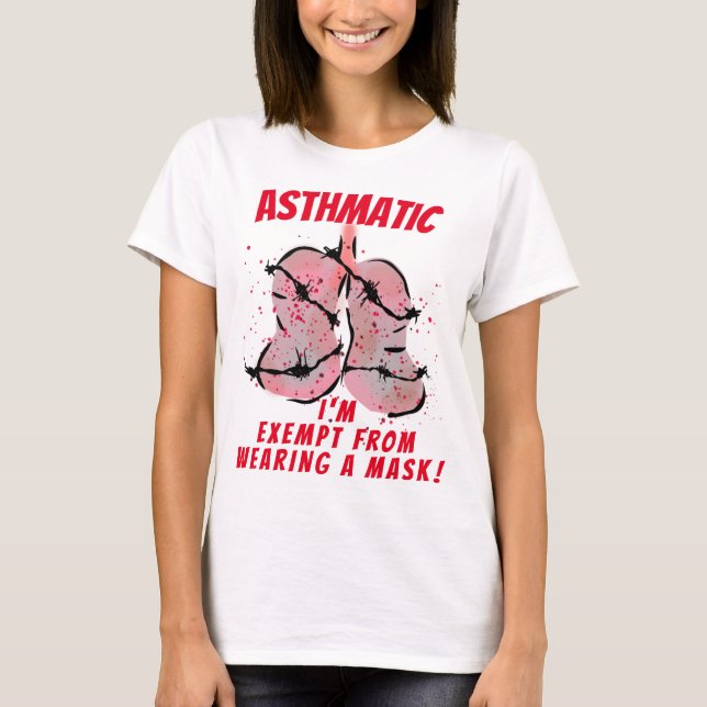 Asthma No Mask Shirt (Vorderseite)