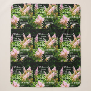 Astilbe mit Markus 10:27 Sherpadecke