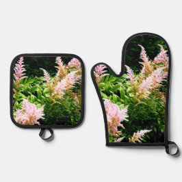 Astilbe Ofenhandschuh & Topflappen-Set