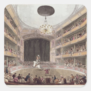 Astleys Amphitheatre von Ackermanns Quadratischer Aufkleber