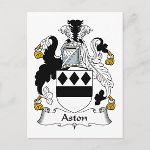 Aston Familienwappen Postkarte