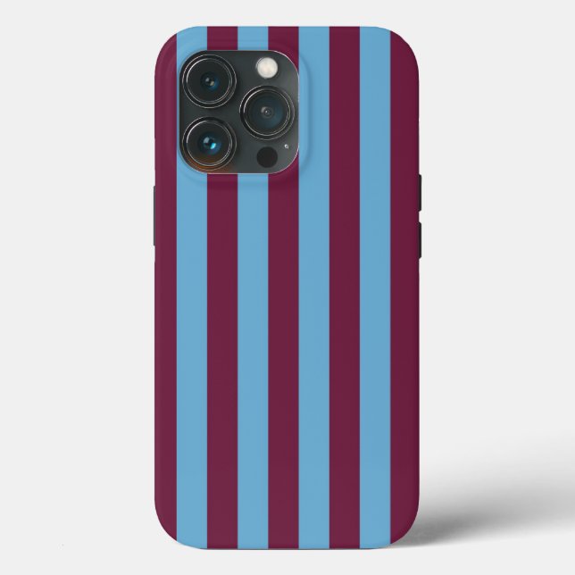 Aston Villa Stripes Case-Mate iPhone Hülle (Rückseite)