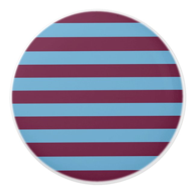 Aston Villa Stripes Keramikknauf (Vorderseite)
