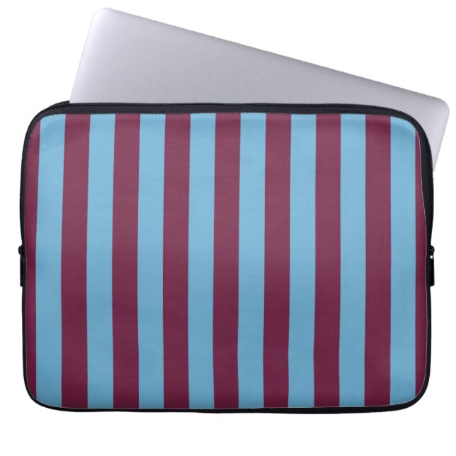 Aston Villa Stripes Laptopschutzhülle (Vorderseite)