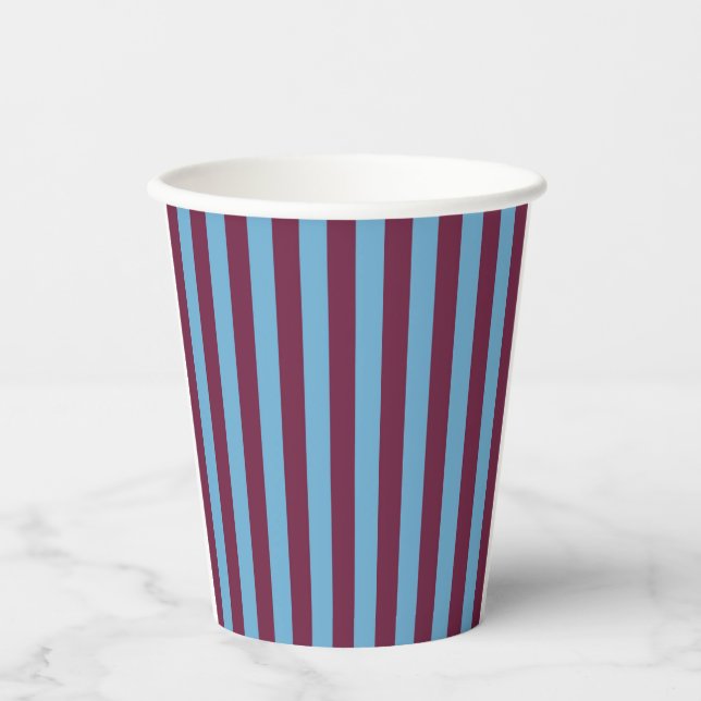 Aston Villa Stripes Pappbecher (Vorderseite)