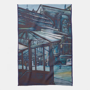 Astor Place Aborigines, NYC Geschirrtuch