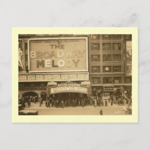 Astor Theatre, New York City Vintage Postkarte