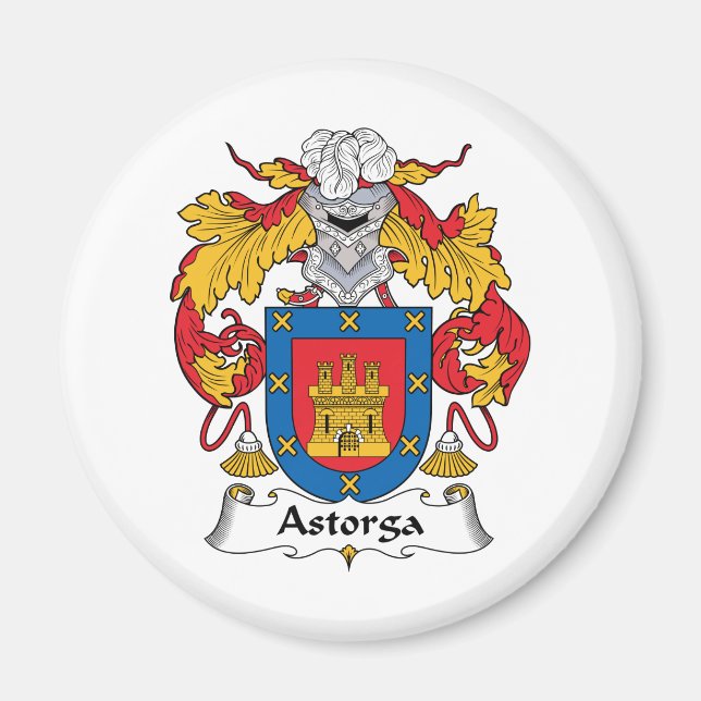 Astorga Familienwappen Magnet (Vorne)