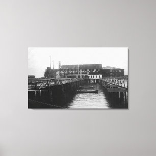 Astoria, Blick von Oregon auf Fisherman's Packing Leinwanddruck