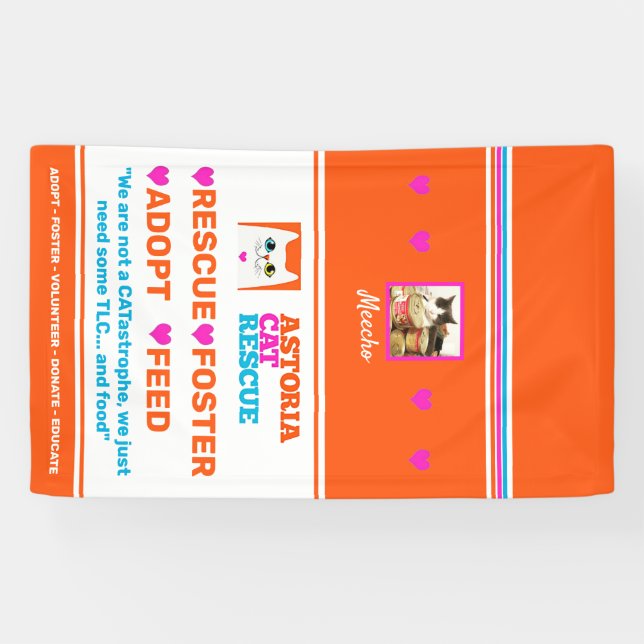 ASTORIA CAT-RETTUNGS-FAHNE BANNER (Horizontal)