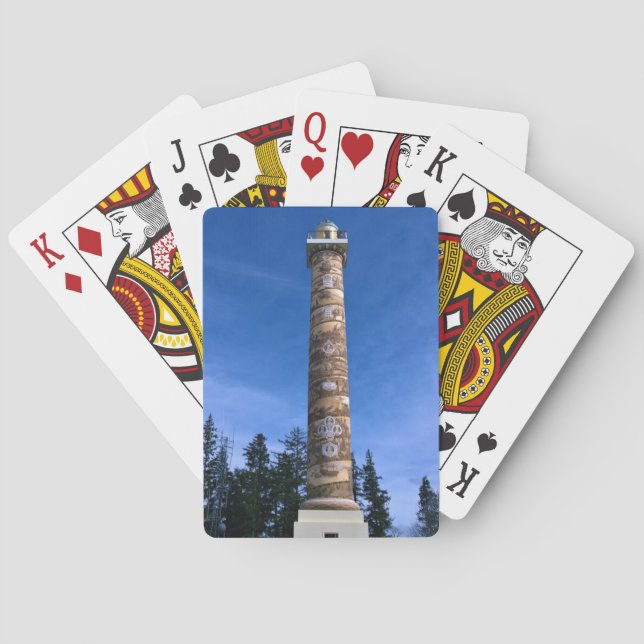 Astoria Column, Oregon Spielkarten (Rückseite)