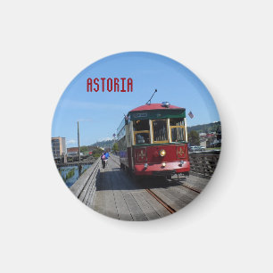 Astoria Flussufer-Laufkatze Magnet