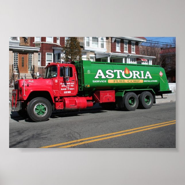 Astoria Fuel Oil Truck Poster (Vorne)