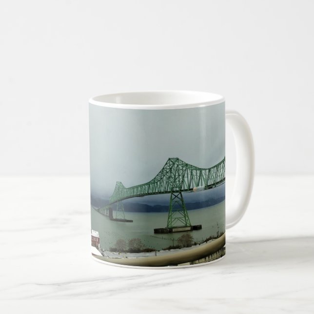 Astoria-Megler-Brücke, Astoria, Oregon Kaffeetasse (VorderseiteRechts)