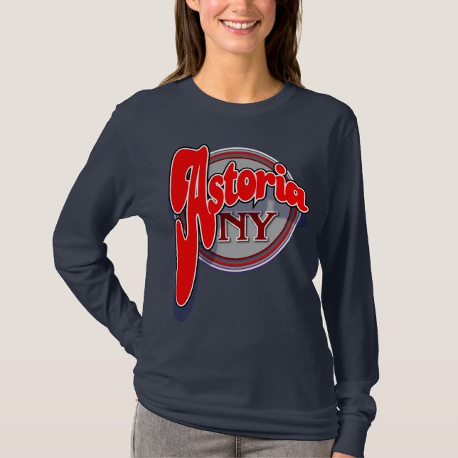 Astoria NY Swoop-Shirt T-Shirt (Vorderseite)