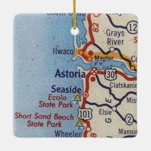 Astoria ODER Vintage Karte Keramikornament