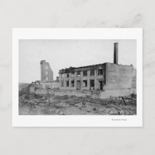 Astoria, Oregon Feueransicht von Astoria Natl. Ban Postkarte