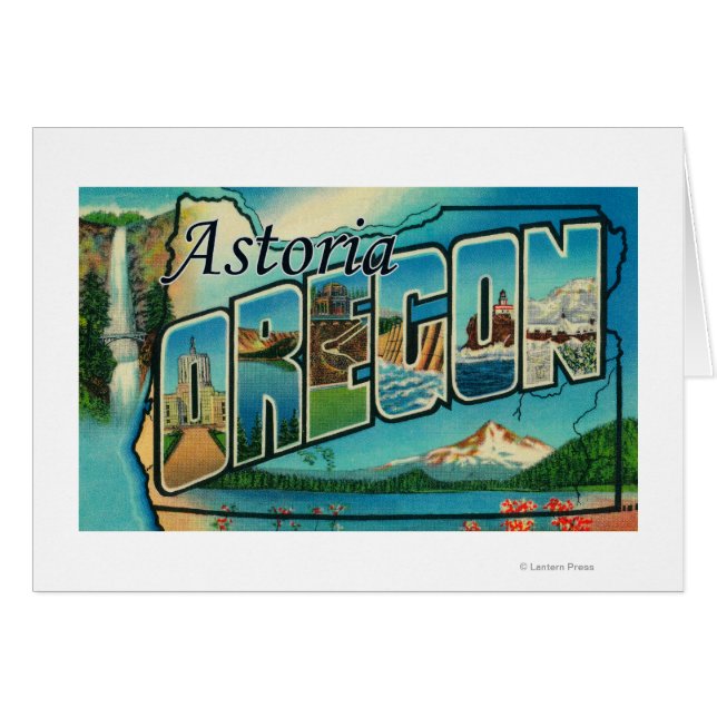 Astoria, Oregon - Große Buchstabenszenen (Vorderseite (Horizontal))