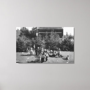 Astoria, Oregon indische Kriegstanz am Centennial Leinwanddruck