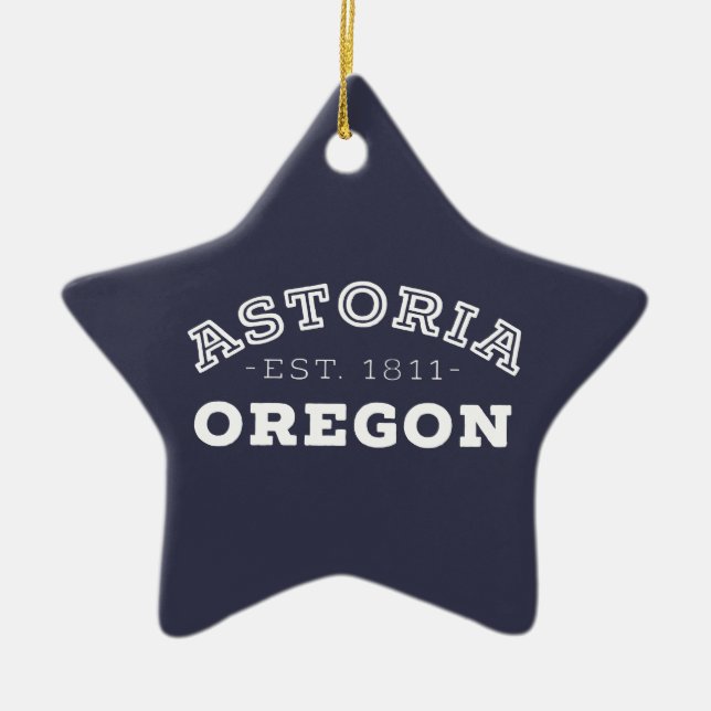 Astoria Oregon Keramik Ornament (Vorne)